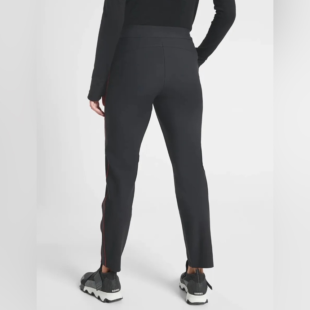 Athleta Black Pants with Red Stripe - Picture 3 of 13